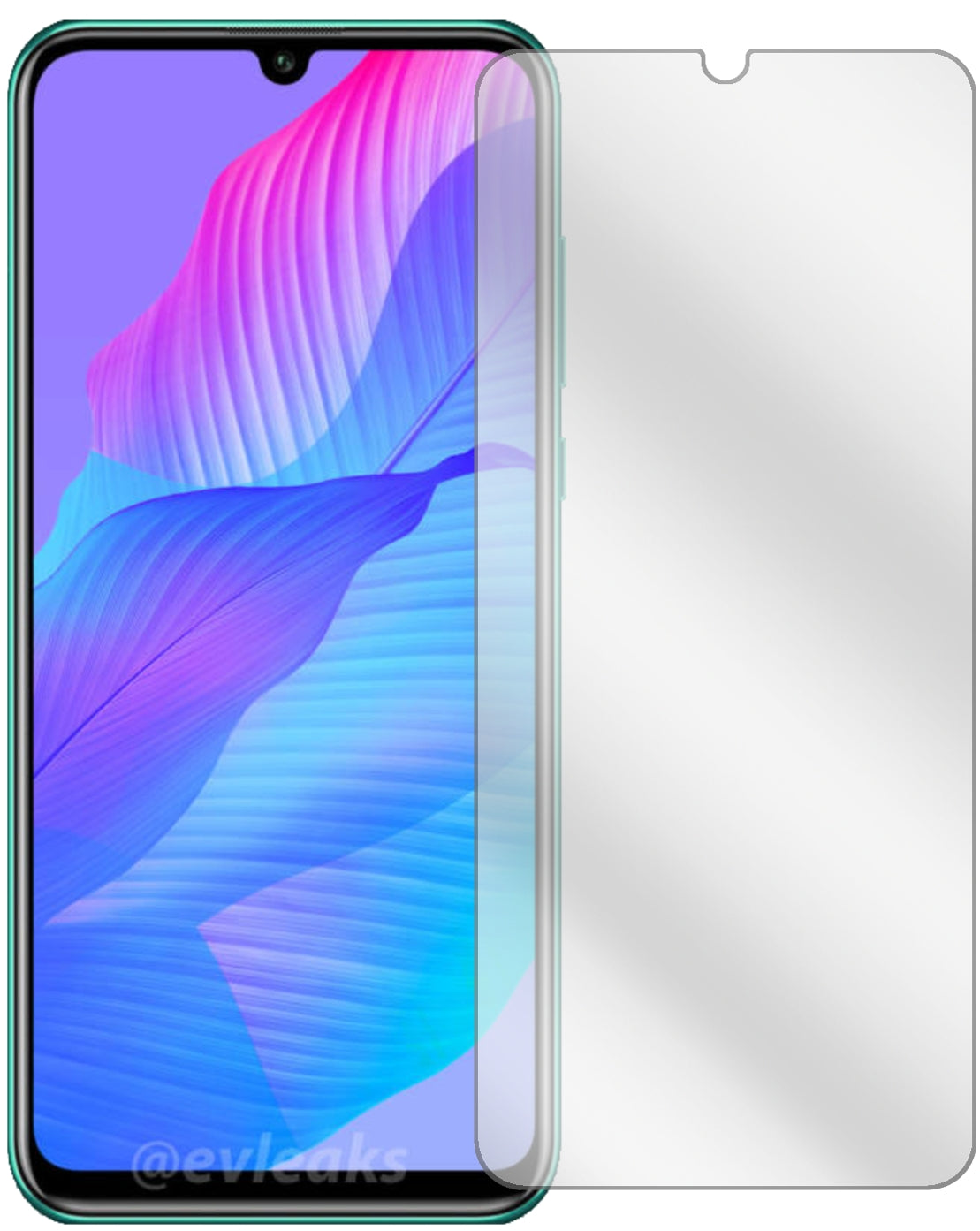 HuaweiP Smart S mit aufgebrachter dipos Displayschutzfolie, glasklare Darstellung ohne Einschränkungen