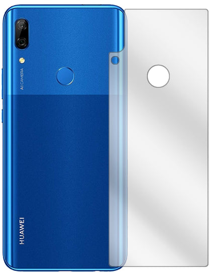 HuaweiP Smart Z (2019) Rückseite mit aufgebrachter dipos Displayschutzfolie, glasklare Darstellung ohne Einschränkungen