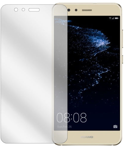 HuaweiP10 Lite mit aufgebrachter dipos Displayschutzfolie, glasklare Darstellung ohne Einschränkungen
