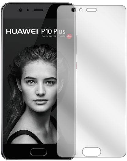 HuaweiP10 Plus mit aufgebrachter dipos Displayschutzfolie, glasklare Darstellung ohne Einschränkungen