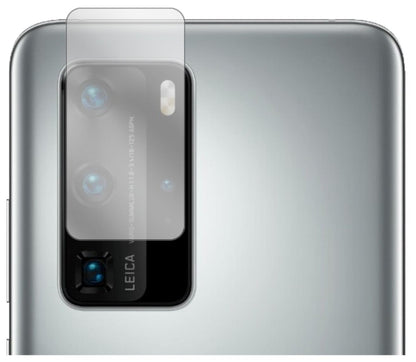 HuaweiP40 Pro Plus Kameralinse mit aufgebrachter dipos Displayschutzfolie, glasklare Darstellung ohne Einschränkungen