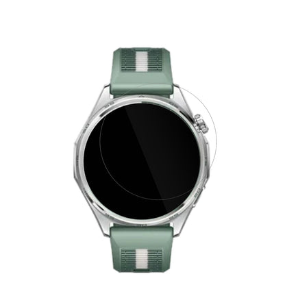 HuaweiWatch GT6 46mm mit aufgebrachter dipos Displayschutzfolie, glasklare Darstellung ohne Einschränkungen