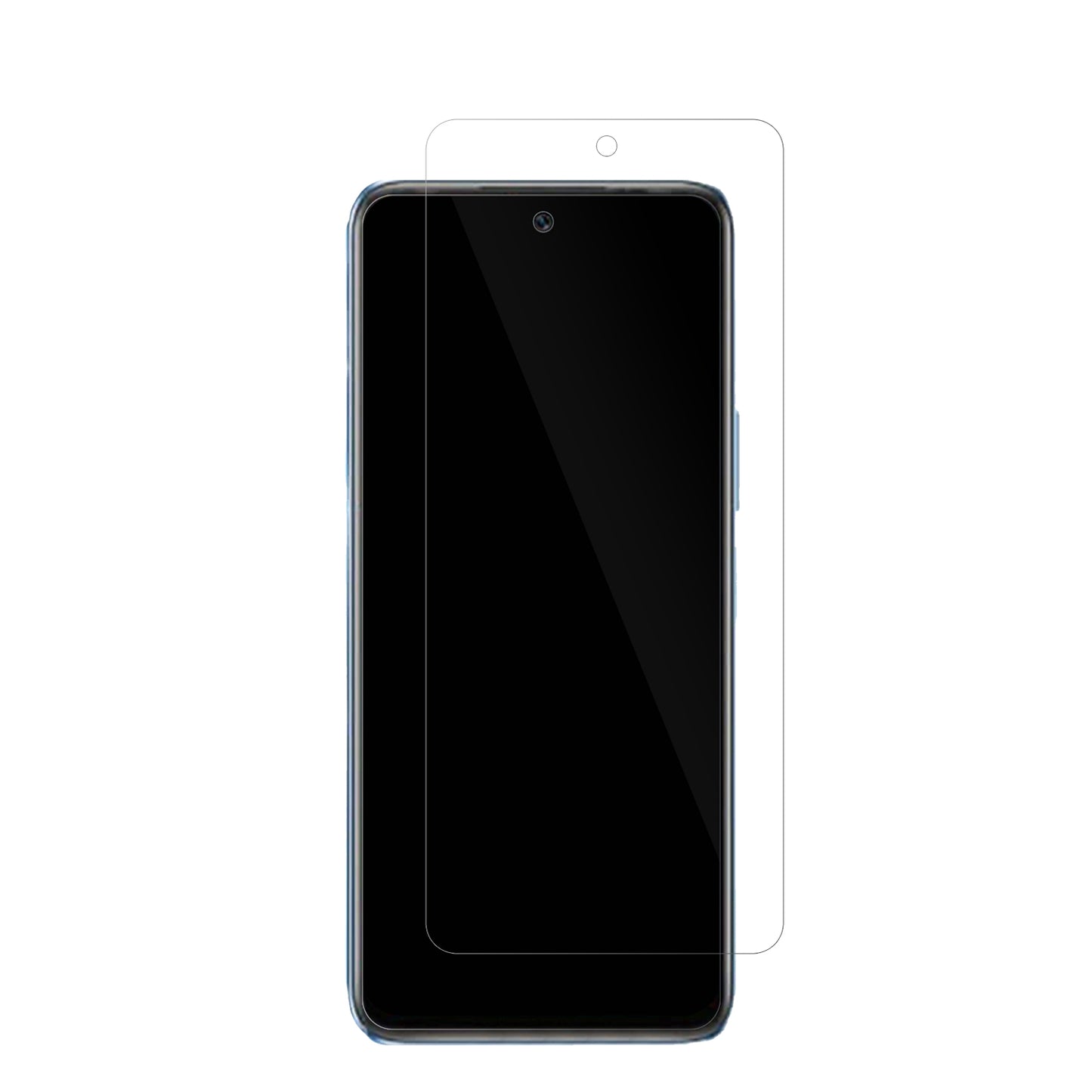InfinixHot 20S mit aufgebrachter dipos Displayschutzfolie, glasklare Darstellung ohne Einschränkungen