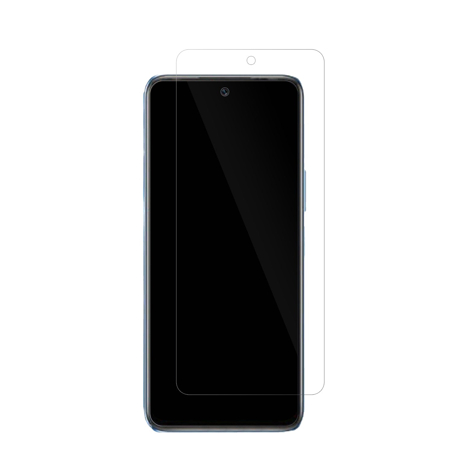 InfinixHot 20S mit aufgebrachter dipos Displayschutzfolie, glasklare Darstellung ohne Einschränkungen