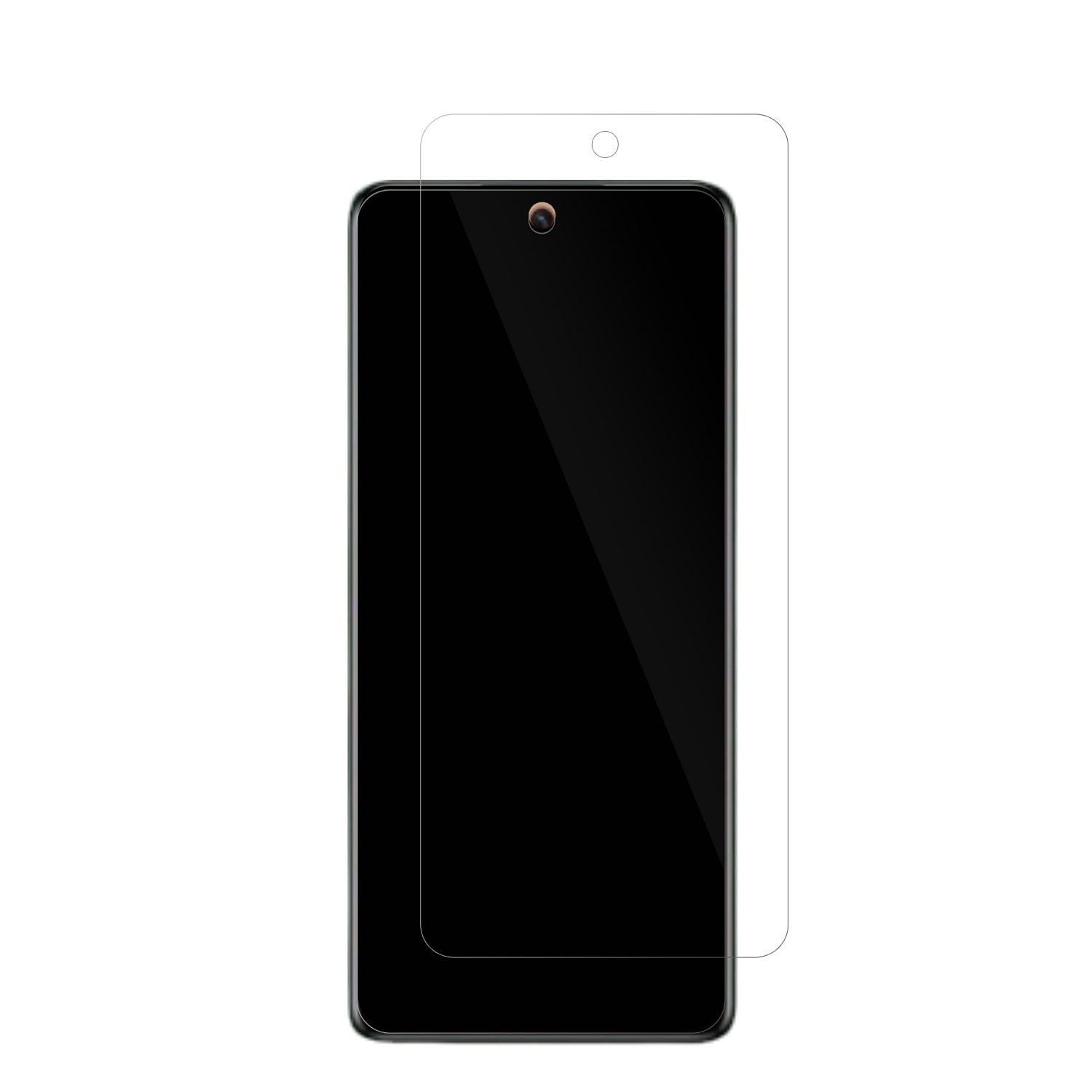 InfinixHot 40 Pro mit aufgebrachter dipos Displayschutzfolie, glasklare Darstellung ohne Einschränkungen