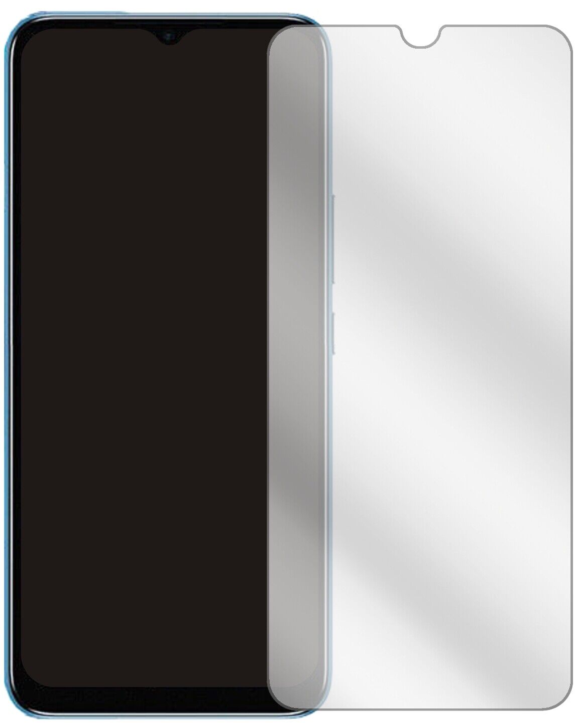 InfinixSmart 6 mit aufgebrachter dipos Displayschutzfolie, glasklare Darstellung ohne Einschränkungen