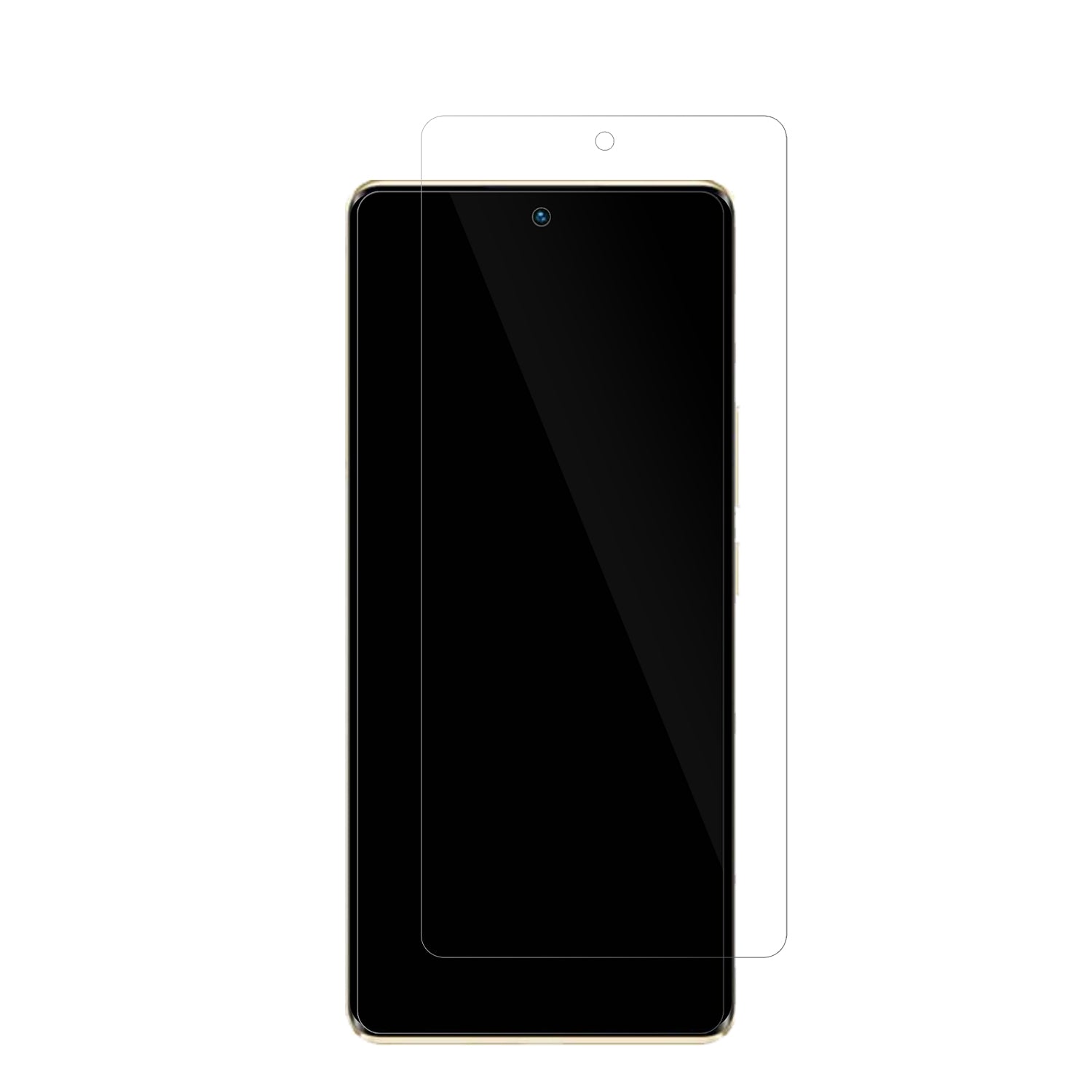 InfinixZero 30 mit aufgebrachter dipos Displayschutzfolie, glasklare Darstellung ohne Einschränkungen