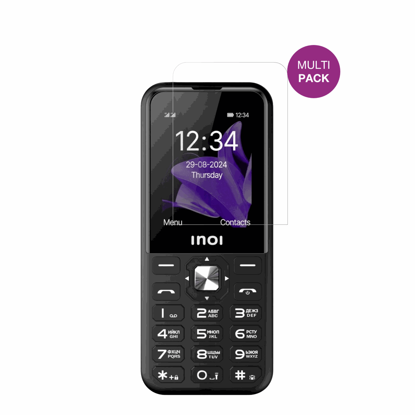 INOI340 PowerHub 4G mit aufgebrachter dipos Displayschutzfolie, glasklare Darstellung ohne Einschränkungen