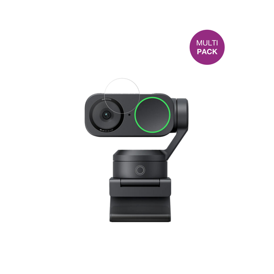 Insta360Link 2 mit aufgebrachter dipos Displayschutzfolie, glasklare Darstellung ohne Einschränkungen