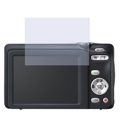 JX500Fujifilm mit aufgebrachter dipos Displayschutzfolie, glasklare Darstellung ohne Einschränkungen