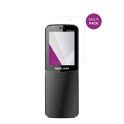 KarbonnK Phone 7 mit aufgebrachter dipos Displayschutzfolie, glasklare Darstellung ohne Einschränkungen