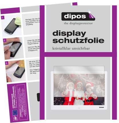 Kenuo13.3 Zoll mit aufgebrachter dipos Displayschutzfolie, glasklare Darstellung ohne Einschränkungen