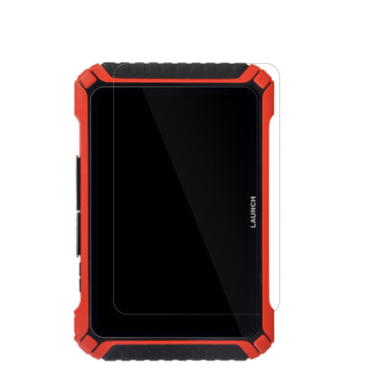LaunchX-431 Pad IX mit aufgebrachter dipos Displayschutzfolie, glasklare Darstellung ohne Einschränkungen