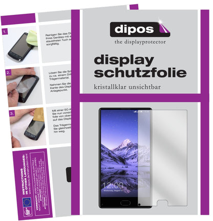 LeagooKiicaa Mix mit aufgebrachter dipos Displayschutzfolie, glasklare Darstellung ohne Einschränkungen