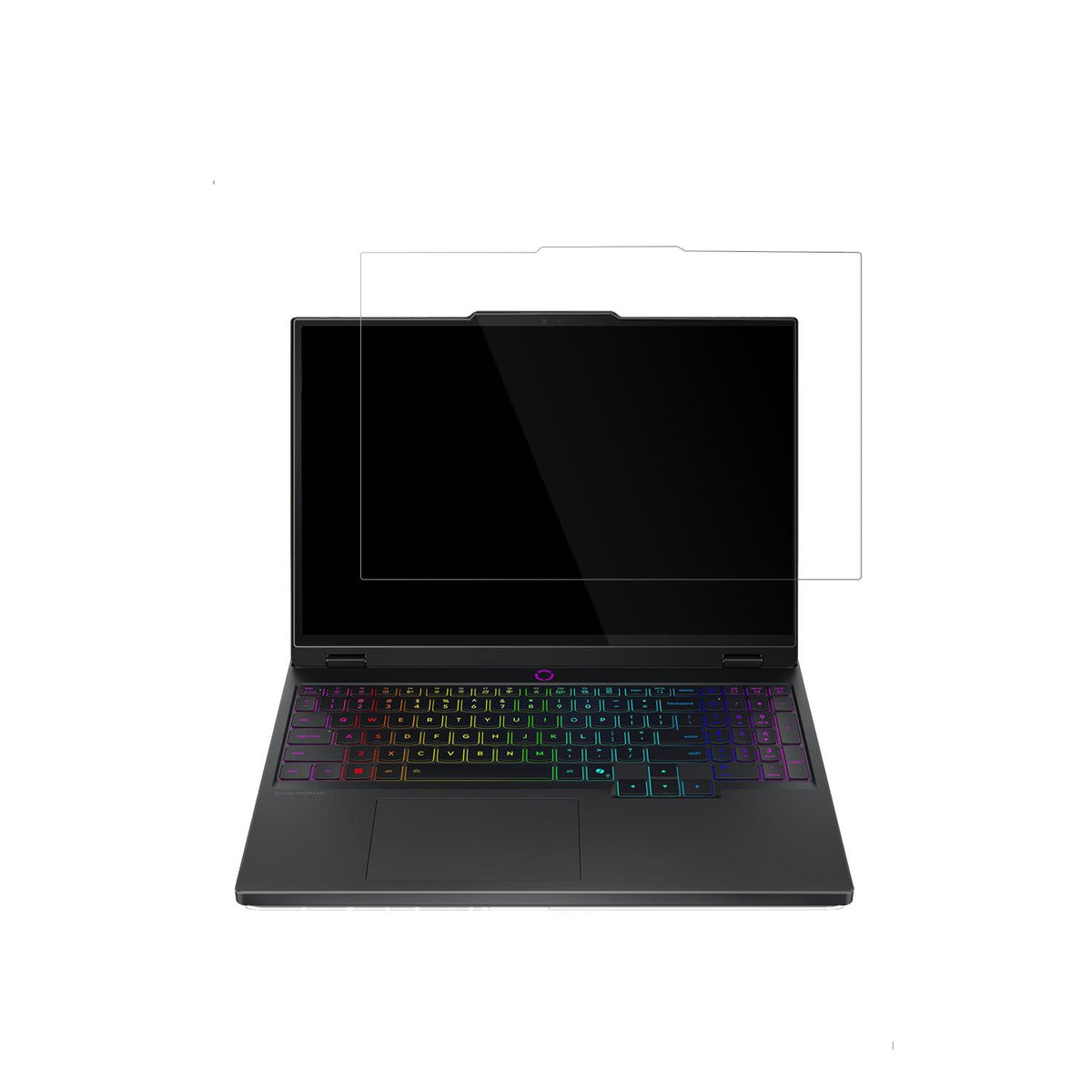 LenovoLegion 5 15IRX10 mit aufgebrachter dipos Displayschutzfolie, glasklare Darstellung ohne Einschränkungen