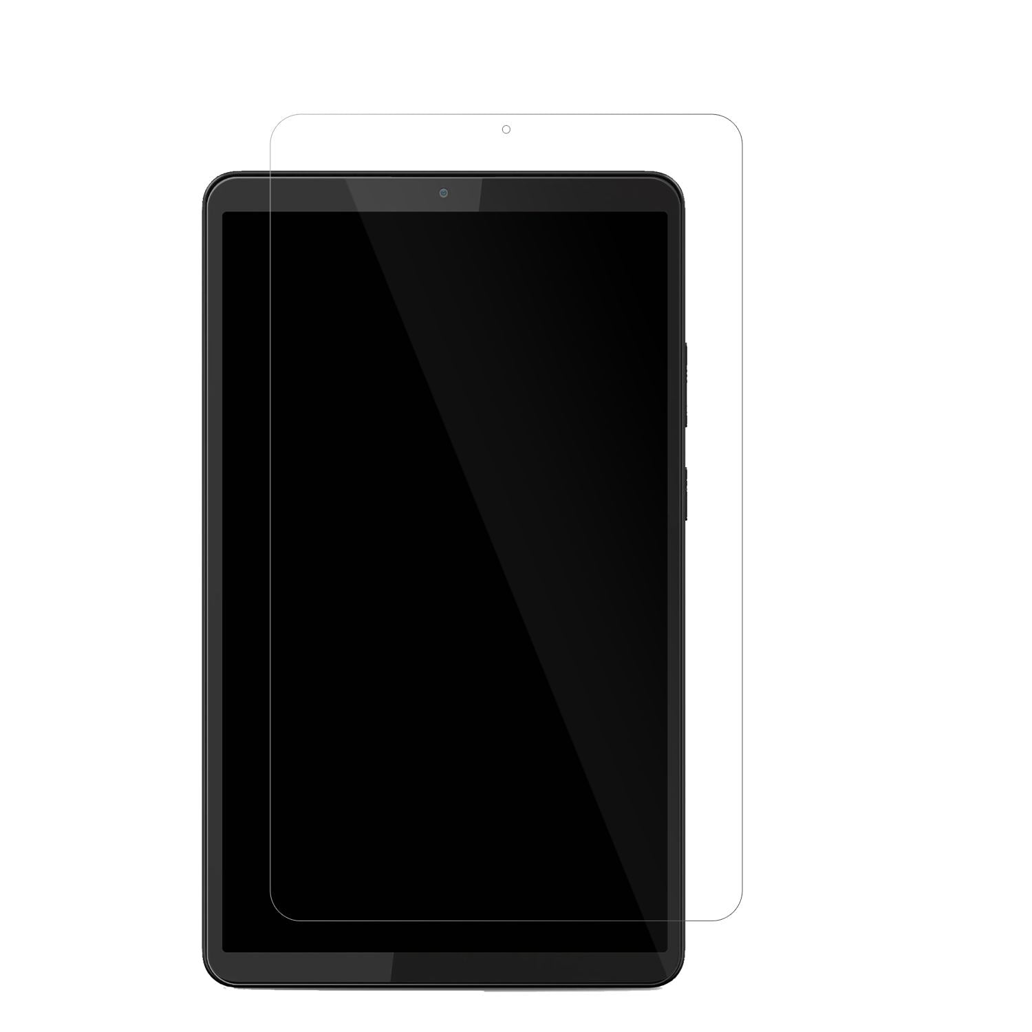 LenovoTab One 8.7 Zoll mit aufgebrachter dipos Displayschutzfolie, glasklare Darstellung ohne Einschränkungen