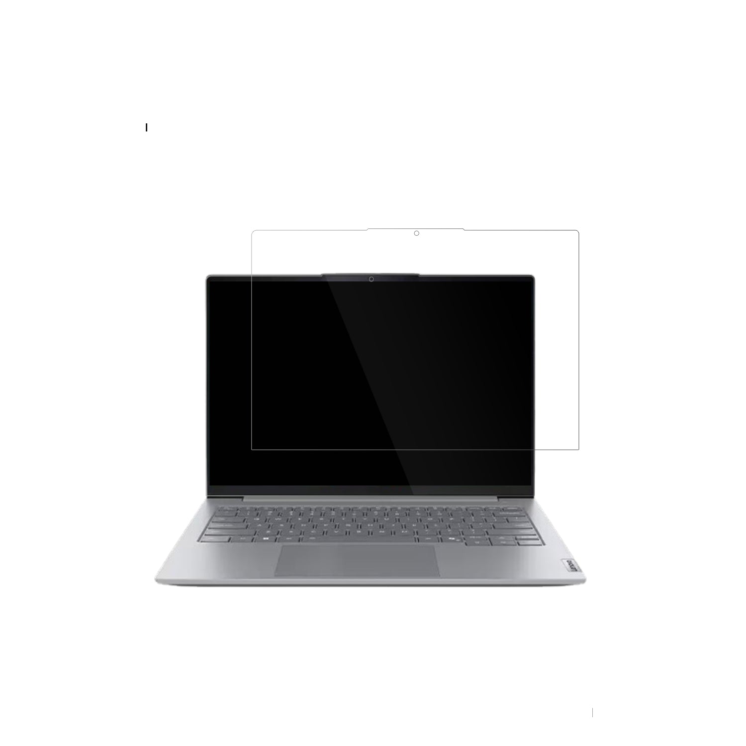 LenovoThinkBook 16 Zoll Gen 8 mit aufgebrachter dipos Displayschutzfolie, glasklare Darstellung ohne Einschränkungen