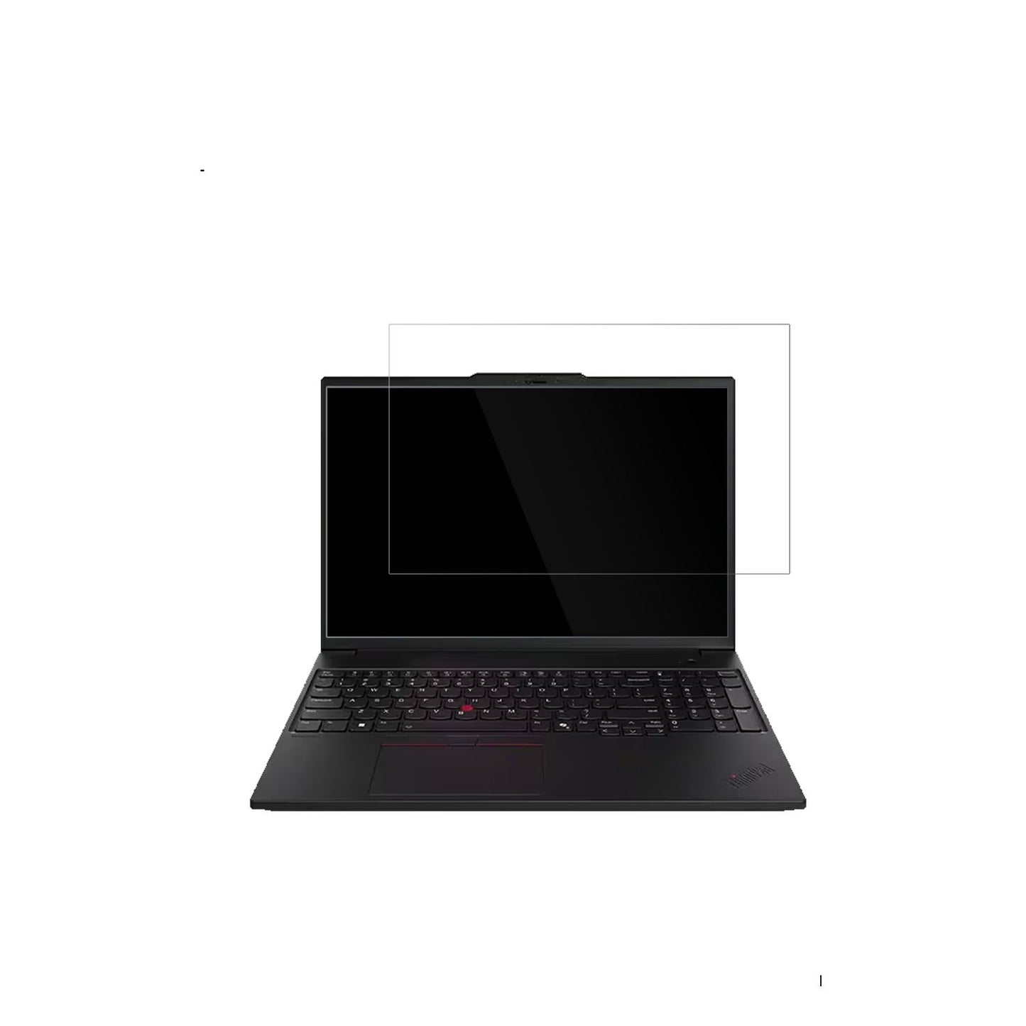 LenovoThinkPad P16 Gen 3 mit aufgebrachter dipos Displayschutzfolie, glasklare Darstellung ohne Einschränkungen