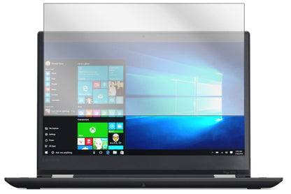 LenovoThinkPad Yoga 370 mit aufgebrachter dipos Displayschutzfolie, glasklare Darstellung ohne Einschränkungen