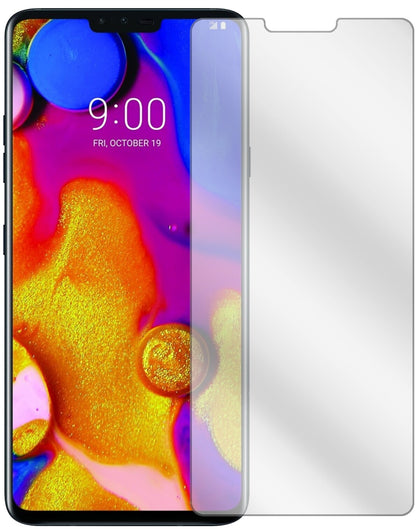LGV40 ThinQ mit aufgebrachter dipos Displayschutzfolie, glasklare Darstellung ohne Einschränkungen