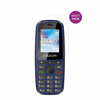 LogicomP199e mit aufgebrachter dipos Displayschutzfolie, glasklare Darstellung ohne Einschränkungen
