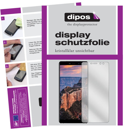 M-HORSEPure 1 mit aufgebrachter dipos Displayschutzfolie, glasklare Darstellung ohne Einschränkungen
