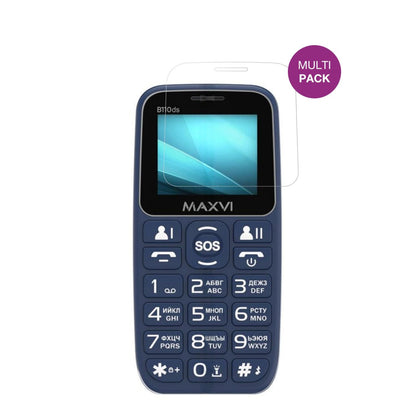 MaxviB110ds mit aufgebrachter dipos Displayschutzfolie, glasklare Darstellung ohne Einschränkungen