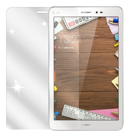 MediaPad T1 8.0 / 8.0 PROHuawei mit aufgebrachter dipos Displayschutzfolie, glasklare Darstellung ohne Einschränkungen