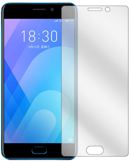 MeizuM6 Note mit aufgebrachter dipos Displayschutzfolie, glasklare Darstellung ohne Einschränkungen