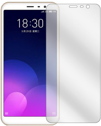MeizuM6T mit aufgebrachter dipos Displayschutzfolie, glasklare Darstellung ohne Einschränkungen