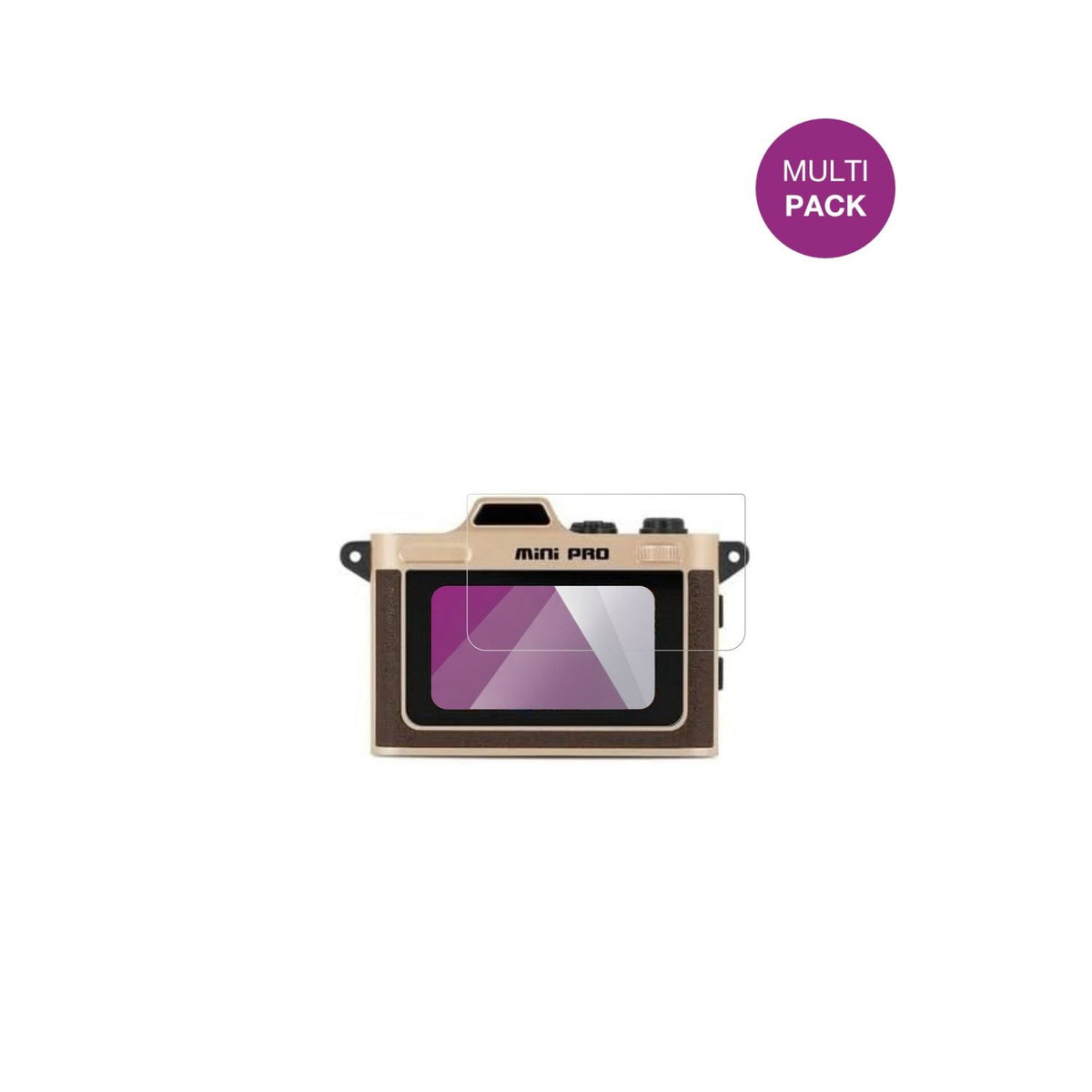 MinoltaMNBM1 Mini Pro mit aufgebrachter dipos Displayschutzfolie, glasklare Darstellung ohne Einschränkungen