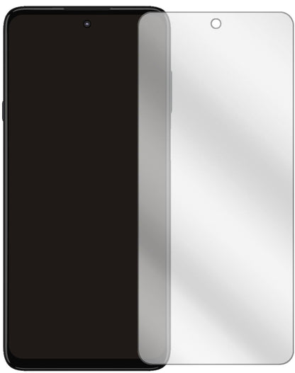 MotorolaEdge 20 Lite mit aufgebrachter dipos Displayschutzfolie, glasklare Darstellung ohne Einschränkungen