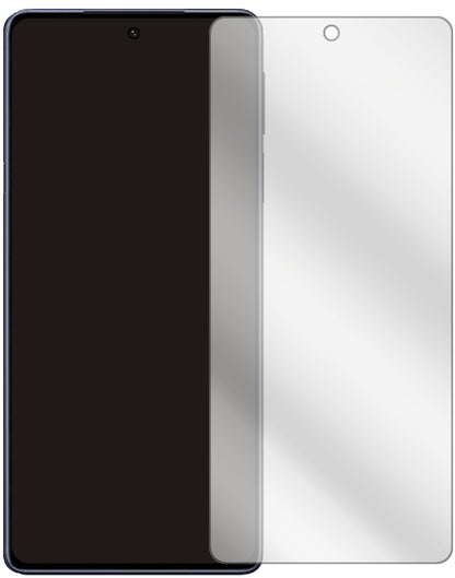 MotorolaEdge X30 mit aufgebrachter dipos Displayschutzfolie, glasklare Darstellung ohne Einschränkungen