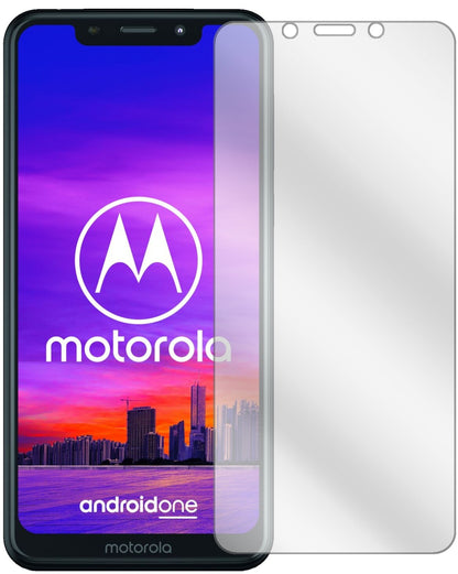 MotorolaP30 Play mit aufgebrachter dipos Displayschutzfolie, glasklare Darstellung ohne Einschränkungen