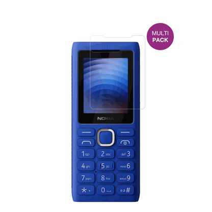 Nokia110 Power mit aufgebrachter dipos Displayschutzfolie, glasklare Darstellung ohne Einschränkungen