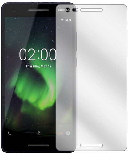Nokia46024 mit aufgebrachter dipos Displayschutzfolie, glasklare Darstellung ohne Einschränkungen