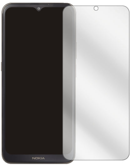 NokiaG300 mit aufgebrachter dipos Displayschutzfolie, glasklare Darstellung ohne Einschränkungen