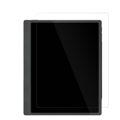 OnyxBoox Tab Ultra C Pro mit aufgebrachter dipos Displayschutzfolie, glasklare Darstellung ohne Einschränkungen