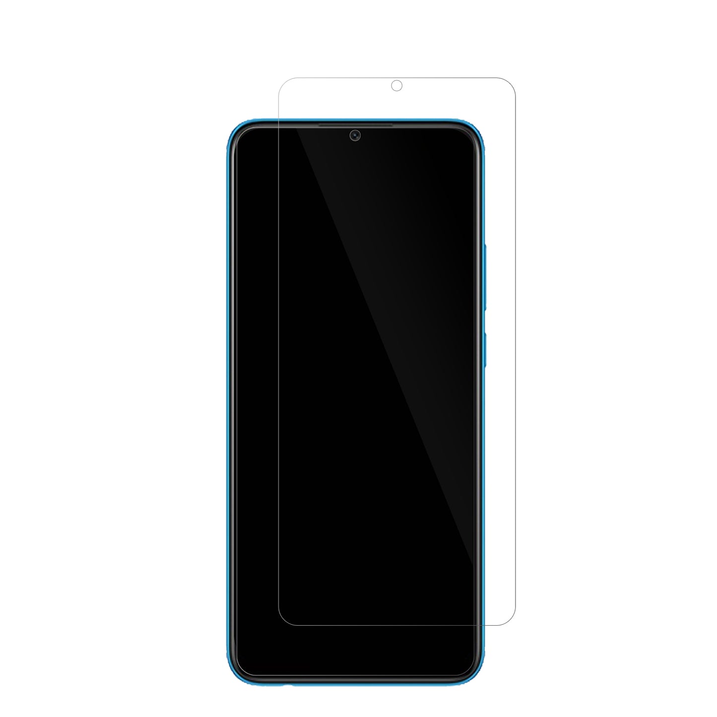 OppoA16e mit aufgebrachter dipos Displayschutzfolie, glasklare Darstellung ohne Einschränkungen