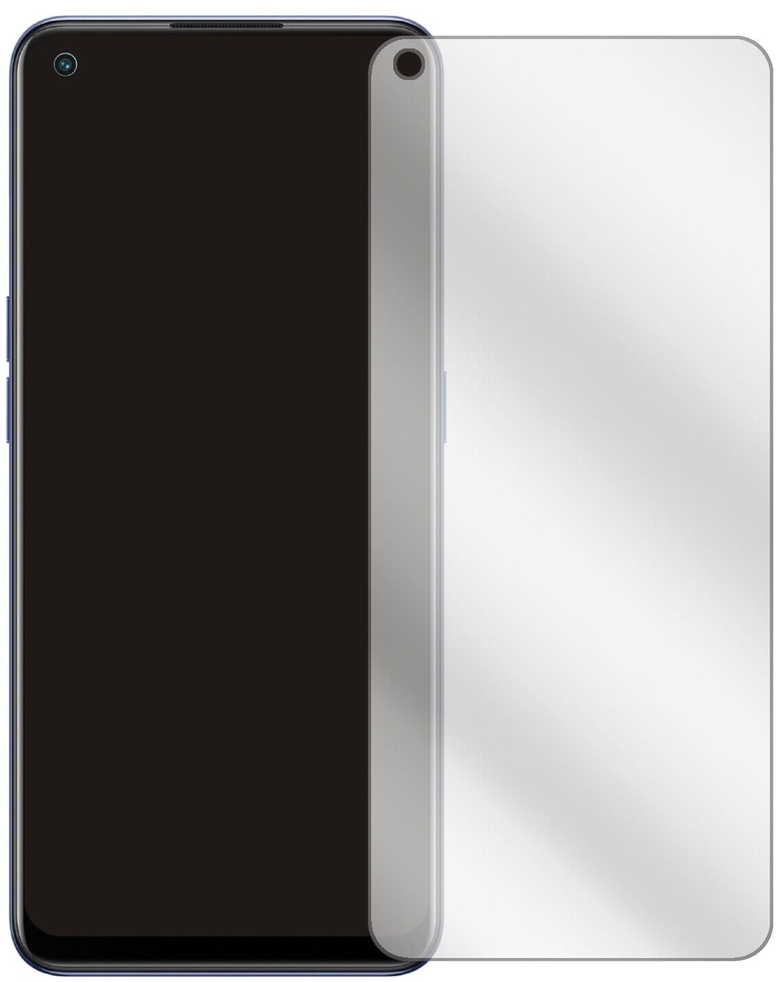 OppoFind X5 Lite mit aufgebrachter dipos Displayschutzfolie, glasklare Darstellung ohne Einschränkungen