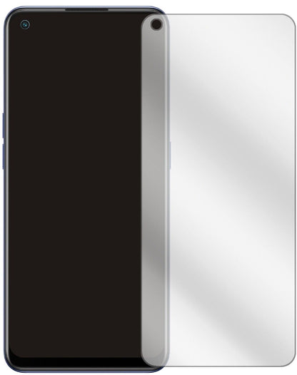 OppoFind X5 Lite mit aufgebrachter dipos Displayschutzfolie, glasklare Darstellung ohne Einschränkungen