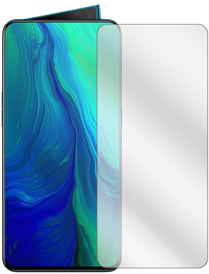 OppoReno 10X Zoom mit aufgebrachter dipos Displayschutzfolie, glasklare Darstellung ohne Einschränkungen