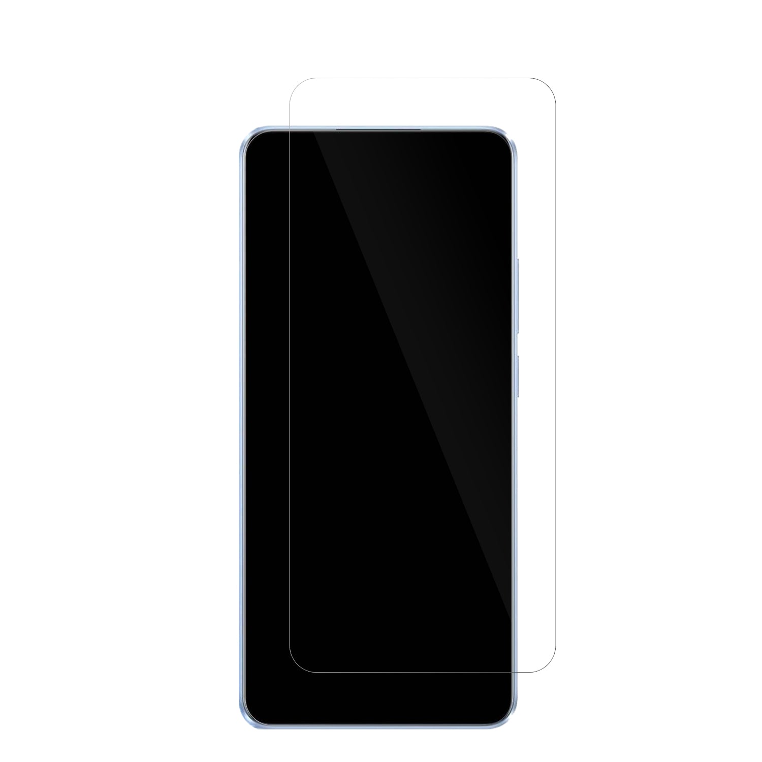 OppoReno 11F 5G mit aufgebrachter dipos Displayschutzfolie, glasklare Darstellung ohne Einschränkungen