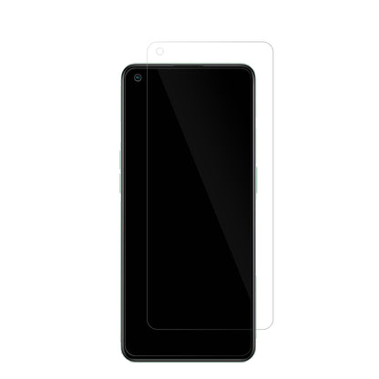 OppoReno8 Lite mit aufgebrachter dipos Displayschutzfolie, glasklare Darstellung ohne Einschränkungen