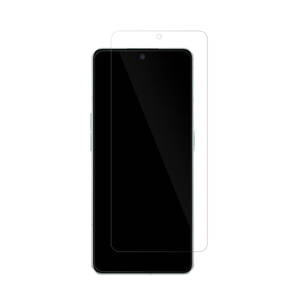 OppoReno8 Pro Plus mit aufgebrachter dipos Displayschutzfolie, glasklare Darstellung ohne Einschränkungen