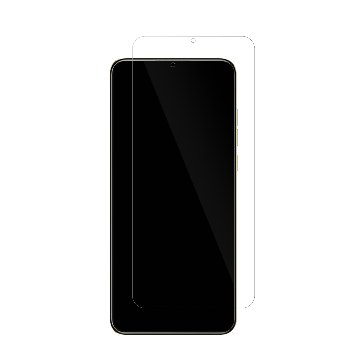 OukitelC57 mit aufgebrachter dipos Displayschutzfolie, glasklare Darstellung ohne Einschränkungen