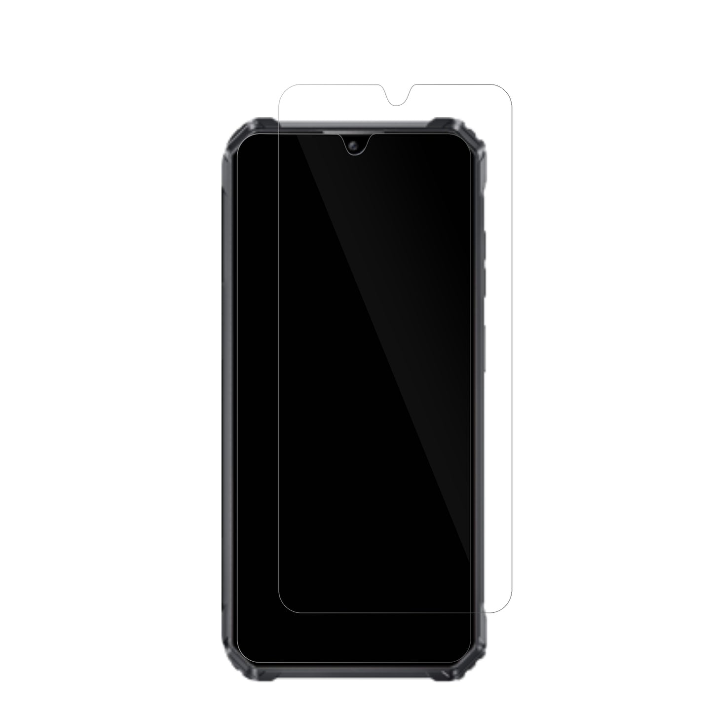 OukitelG1 mit aufgebrachter dipos Displayschutzfolie, glasklare Darstellung ohne Einschränkungen