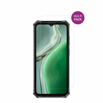 OukitelG7 mit aufgebrachter dipos Displayschutzfolie, glasklare Darstellung ohne Einschränkungen