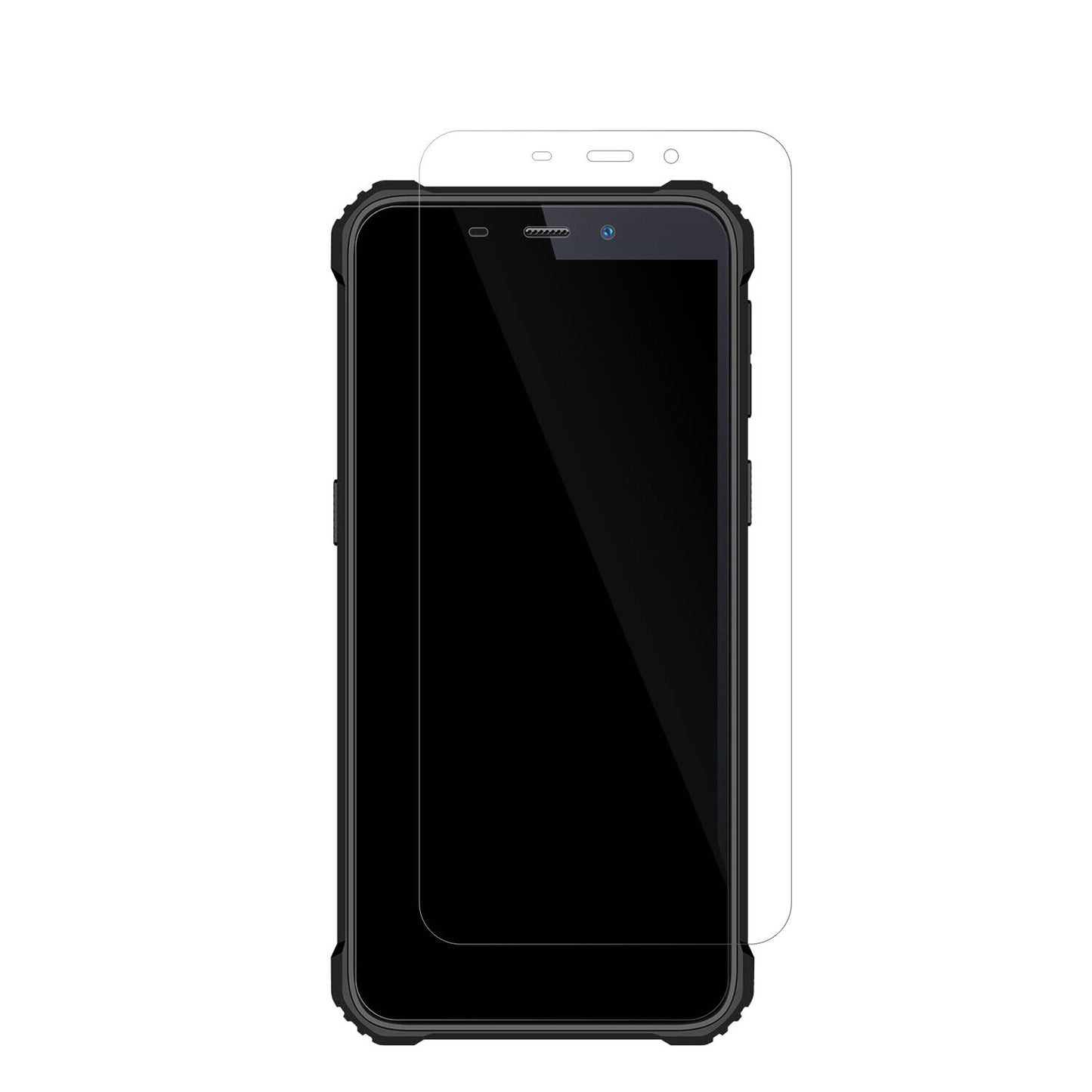 OukitelWP20 mit aufgebrachter dipos Displayschutzfolie, glasklare Darstellung ohne Einschränkungen