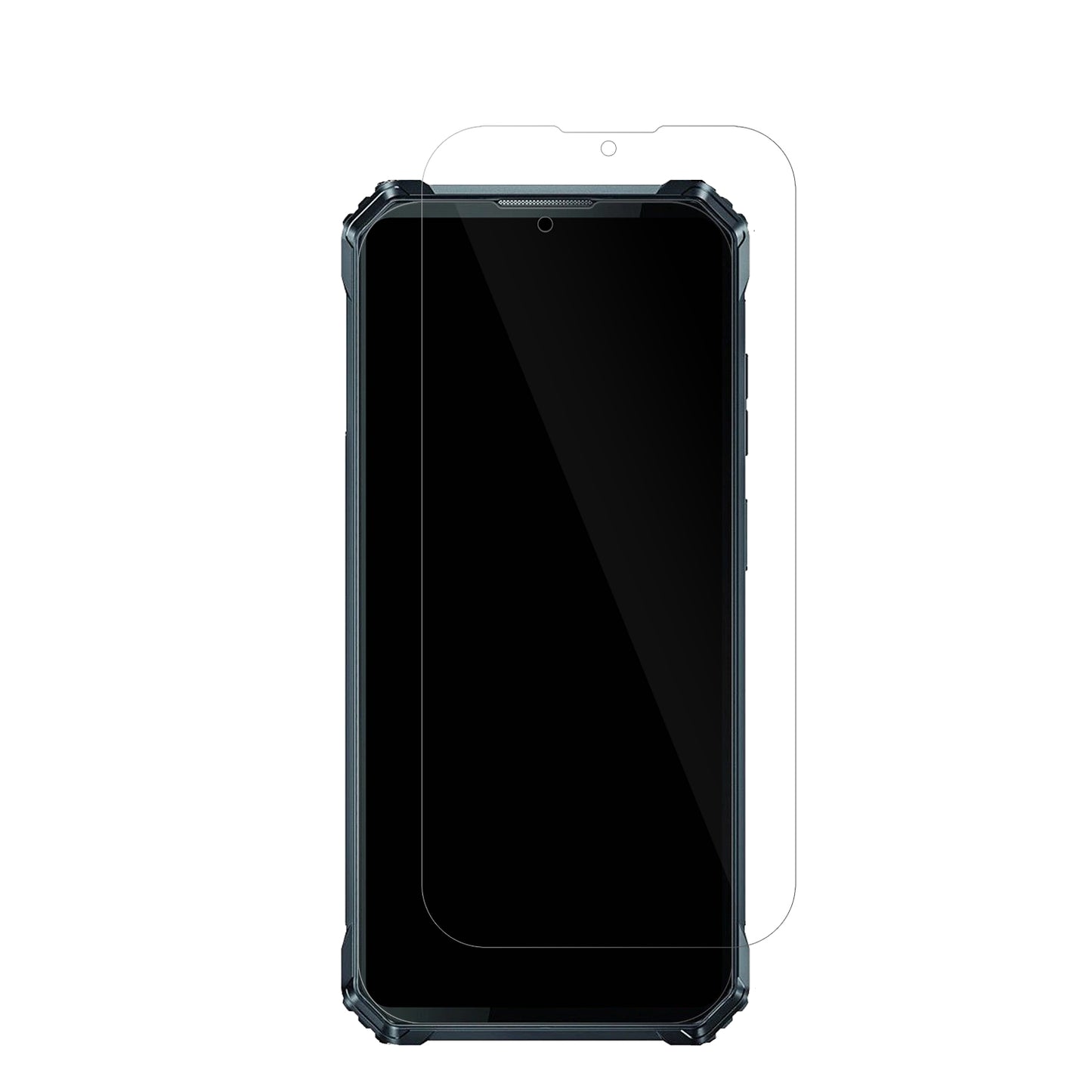 OukitelWP28E mit aufgebrachter dipos Displayschutzfolie, glasklare Darstellung ohne Einschränkungen